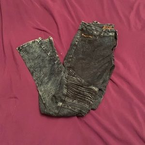 Mitzi Michel skinny moto jeans size 5